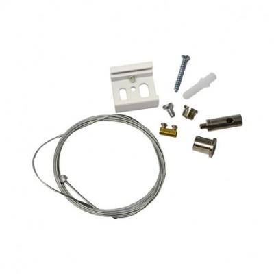 Miidex Lighting - Kit de Suspension pour Rail Blanc 2 m - Réf : 8252