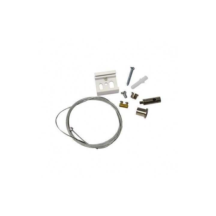 Miidex Lighting - Kit de Suspension pour Rail Blanc 2 m - Réf : 8252