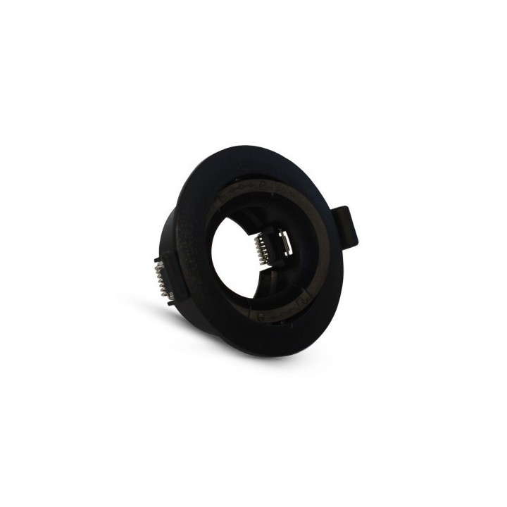 Miidex Lighting - Support plafond Rond Orientable Noir Ø90 mm - Réf : 77042