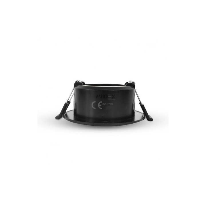 Miidex Lighting - Support plafond Rond Orientable Noir Ø90 mm - Réf : 77042