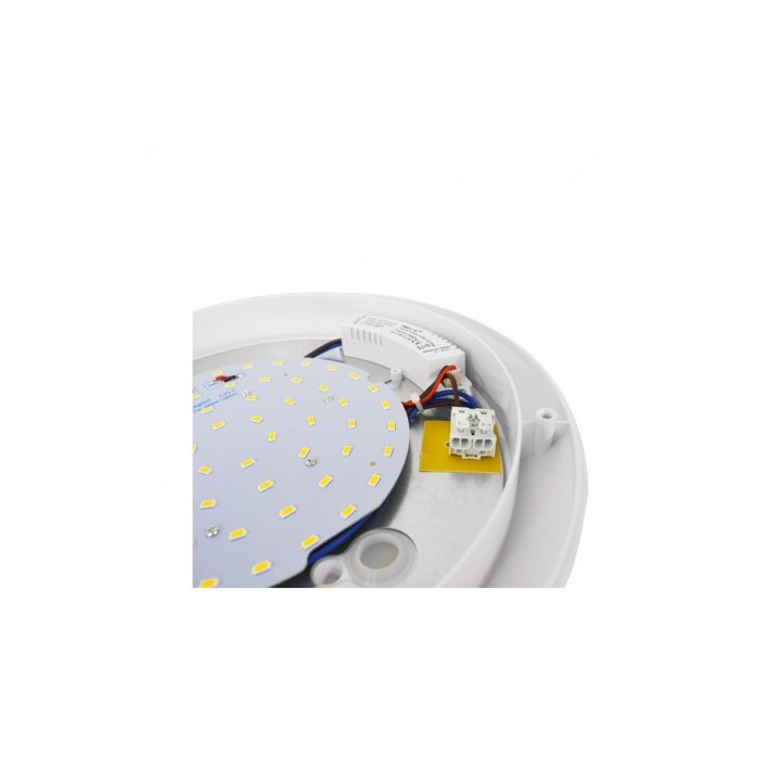 Miidex Lighting - Plafonnier LED Hublot rond 20W Ø300mm 4000K IP65 - Réf : 778820