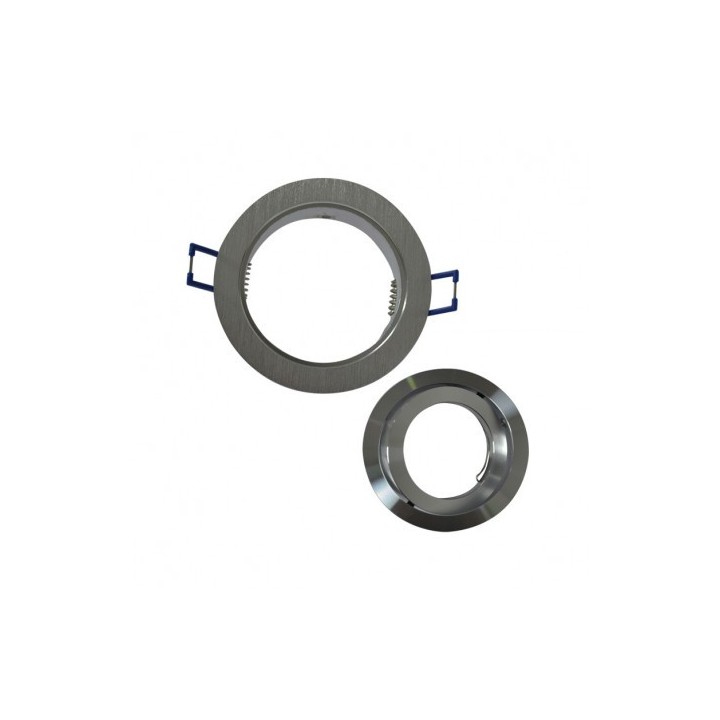 Miidex Lighting - Support Plafond Rond Orientable Argent Ø92 mm - Réf : 7712