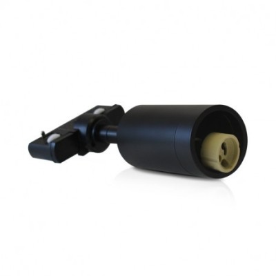 Miidex Lighting - Spot LED sur Rail GU10 (sans ampoule) NOIR - Réf : 8371