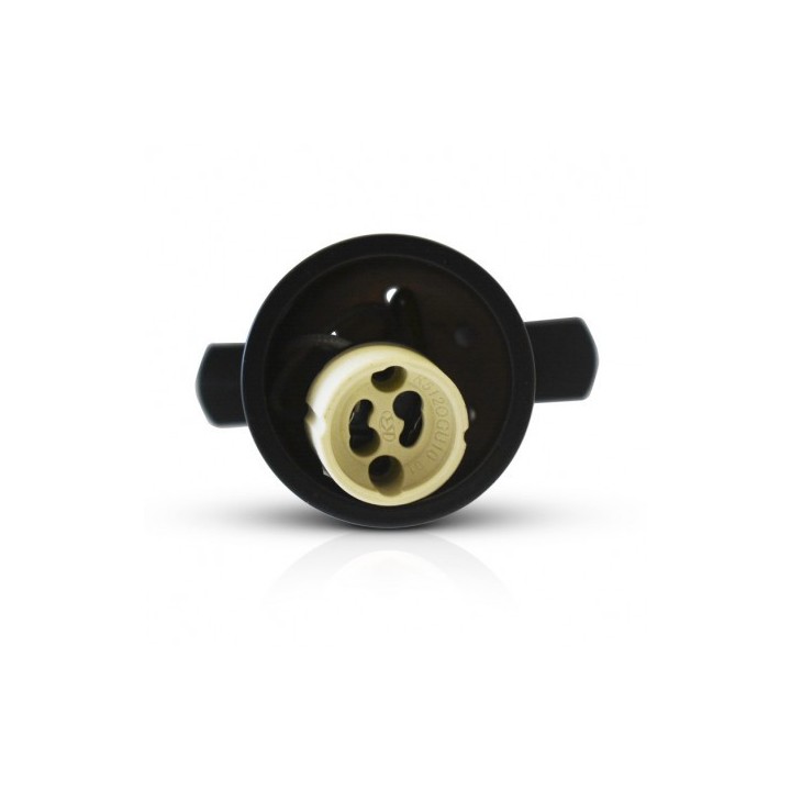 Miidex Lighting - Spot LED sur Rail GU10 (sans ampoule) NOIR - Réf : 8371