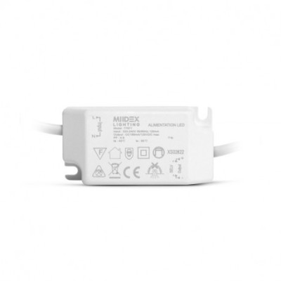 Miidex Lighting - Plafonnier LED Blanc Ø300 24W 4000K - Réf : 77671