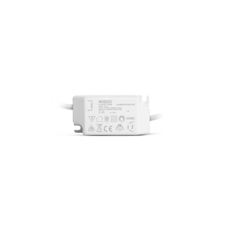 Miidex Lighting - Plafonnier LED Blanc Ø300 24W 4000K - Réf : 77671