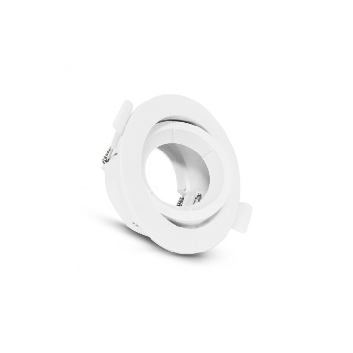 Miidex Lighting - Support plafond Rond Orientable Blanc Ø90 mm - Réf : 77041