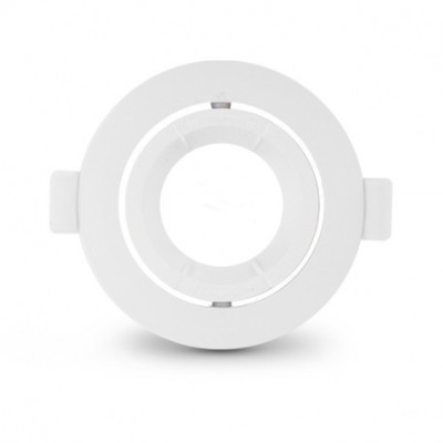 Miidex Lighting - Support plafond Rond Orientable Blanc Ø90 mm - Réf : 77041