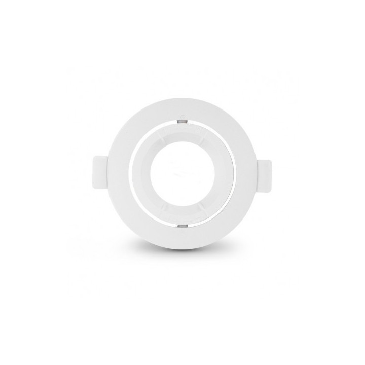 Miidex Lighting - Support plafond Rond Orientable Blanc Ø90 mm - Réf : 77041