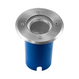 Miidex Lighting - Spot Encastrable Sol + Douilles GU10 & GU5.3 Inox 316 L - Réf : 707300