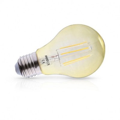 Miidex Lighting - Ampoule LED E27 Filament 8W 2500K Golden Dimmable Boite - Réf : 100003