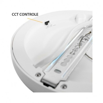 Miidex Lighting - Plafonnier LED Blanc Ø170 12W CCT - Réf : 77554