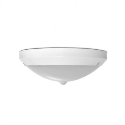 Miidex Lighting - LED Hublot + Détecteur IR Ø297 18W 1600LM 3000K IP65 Blanc - Réf : 7790020