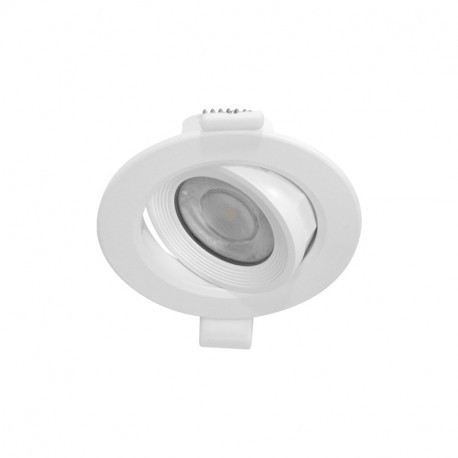 KIT Spot encastré - fixe - 3000k - rond - blanc - LED 5W - Réf : KRI30021