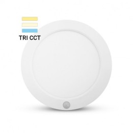 Miidex Lighting - Plafonnier LED Blanc Ø230 18W CCT + Détecteur IR - Réf : 100010