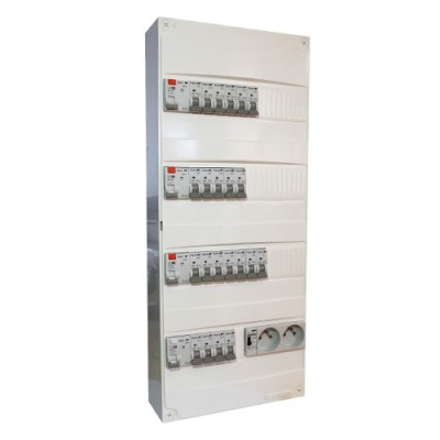 Digital Electric - Tableau Électrique Pré-câblé - 4 rangées 13 modules pour logement T5-T6 - Réf : 31644