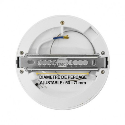 Miidex Lighting - Plafonnier LED Blanc Ø125 6W CCT - Réf : 77492