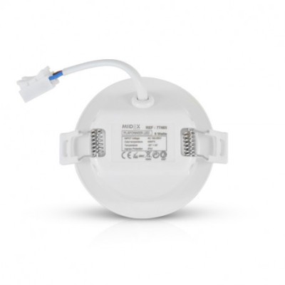 Miidex Lighting - Plafonnier (spot) LED Blanc Ø85 8W 6000K - Réf : 77463