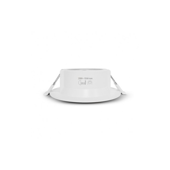 Miidex Lighting - Support de spot basse luminance Rond Orientable blanc Ø110 - Réf : 77043