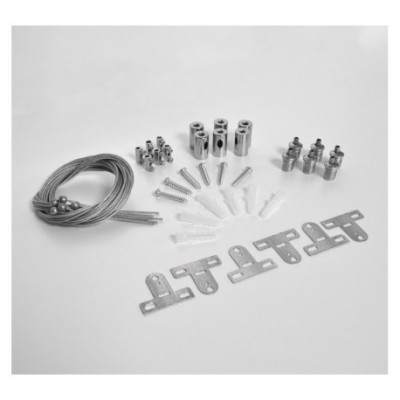 Miidex Lighting - Kit de suspension pour Plafonniers 30 x 120 cm et 60 x 120 cm - Réf : 73983