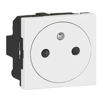 Legrand - Prise de courant 2P+T Surface Mosaic 2 modules avec connexion par bornes automatiques - blanc  - Réf : 077111L