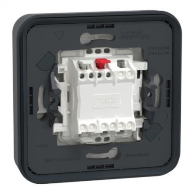 Schneider Electric - Mureva Styl - Va et vient - complet encastré - IP55 - IK08 connex auto - gris - Réf : MUR35037