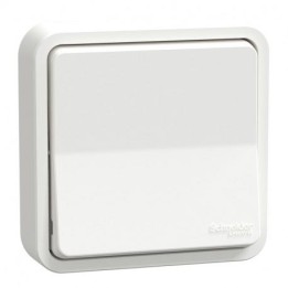 Schneider Electric - Mureva Styl - Va et vient - complet encastré - IP55 - IK08 connex auto - blanc - Réf : MUR39037