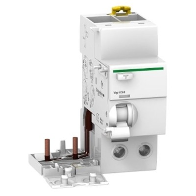 Schneider Electric - Bloc différentiel Acti9 vigi iC60 - 2P 63A 30mA type Asi 400-415V - Réf : A9V61263