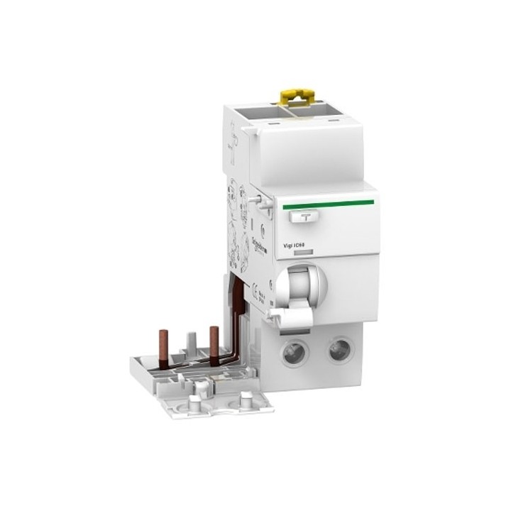 Schneider Electric - Acti9 vigi iC60 - bloc différentiel - 2P 63A 300mA type AC 220-230 V 400-415 V  - Réf : A9V44263