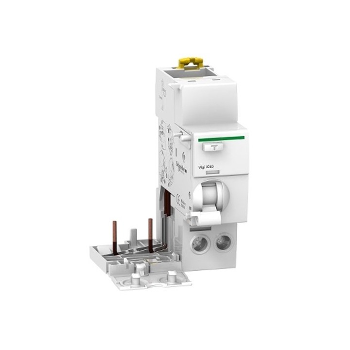 Schneider Electric - Acti9, Vigi iC60, bloc différentiel 2P 25A 30mA type AC 230-240V - Réf : A9V41225
