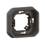 Legrand - Support plaque étanche pour montage encastré 1 poste Plexo - anthracite - Réf : 069606L
