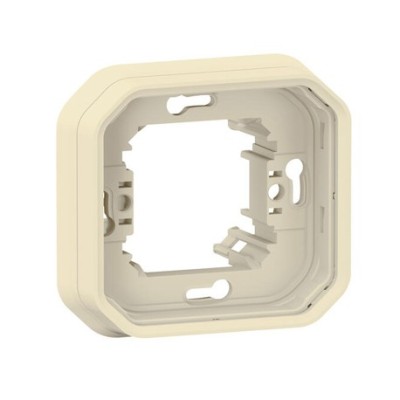 Legrand - Support plaque étanche pour montage encastré 1 poste Plexo - sable - Réf : 069890L
