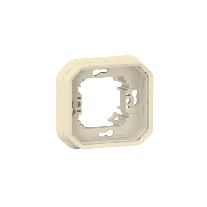 Legrand - Support plaque étanche pour montage encastré 1 poste Plexo - sable - Réf : 069890L