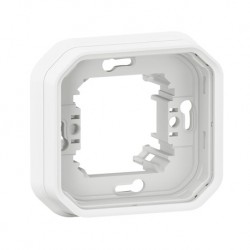Legrand - Support plaque étanche pour montage encastré 1 poste Plexo - blanc - Réf : 069692L