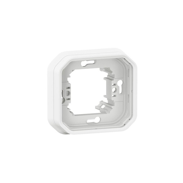 Legrand - Support plaque étanche pour montage encastré 1 poste Plexo - blanc - Réf : 069692L
