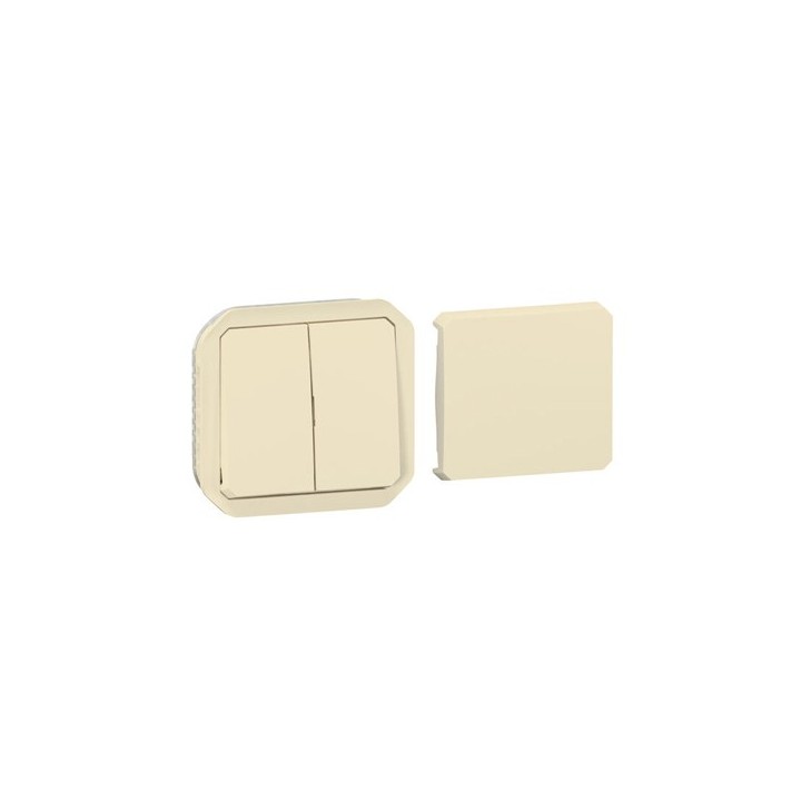 Legrand - Transformeur étanche réversible pour réaliser 5 fonctions Plexo IP55 IK08 composable sable - Réf : 069809L