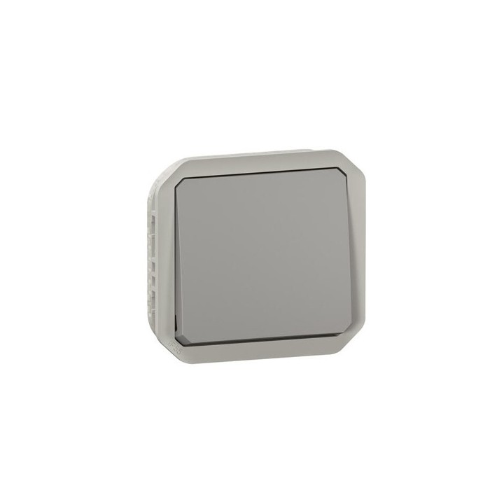 Legrand - Interrupteur ou va-et-vient étanche Plexo 10AX 250V IP55 IK08 composable gris - Réf : 069511L