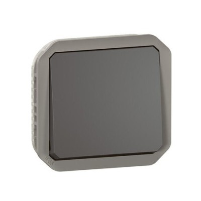 Legrand - Interrupteur ou va-et-vient étanche Plexo 10AX 250V IP55 IK08 composable anthracite - Réf : 069801L