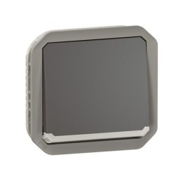 Legrand - Interrupteur ou va-et-vient lumineux avec voyant étanche Plexo 10AX 250V IP55 composable anthracite - Réf : 069803L