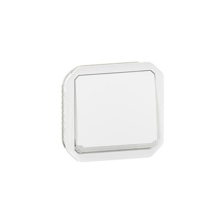 Legrand - Interrupteur ou va-et-vient lumineux avec voyant étanche Plexo 10AX 250V IP55 composable blanc - Réf : 069613L