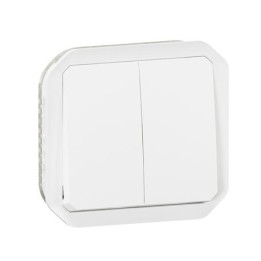 Legrand - Commande double étanche pour réaliser 3 fonctions Plexo IP55 IK08 composable blanc - Réf : 069625L