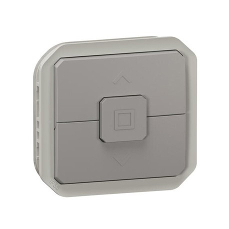 Legrand - Double va-et-vient étanche pour commande directe de volets roulants Plexo IP55 composable gris - Réf : 069538L