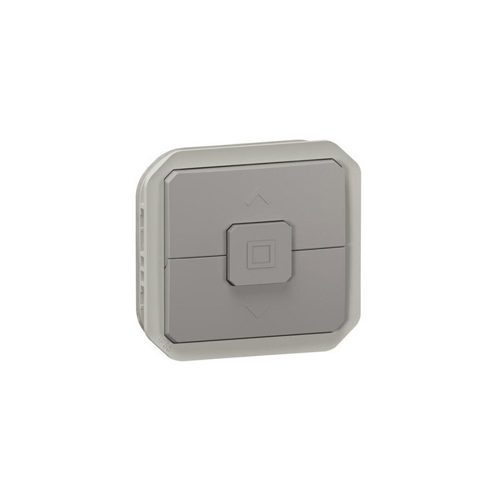 Legrand - Double va-et-vient étanche pour commande directe de volets roulants Plexo IP55 composable gris - Réf : 069538L