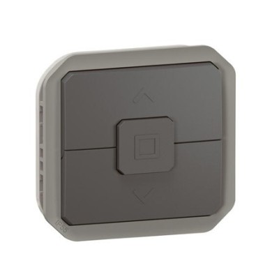 Legrand - Double va-et-vient étanche pour commande directe de volets roulants Plexo IP55 composable anthracite - Réf : 069898L