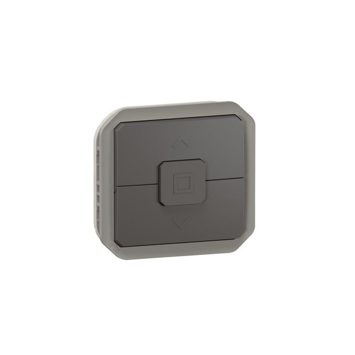 Legrand - Double va-et-vient étanche pour commande directe de volets roulants Plexo IP55 composable anthracite - Réf : 069898L