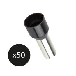 Krisane - Embout de câblage pré-isolé - Sachet de 50 unités - Noir - 25mm² - Réf : KRIEC250N
