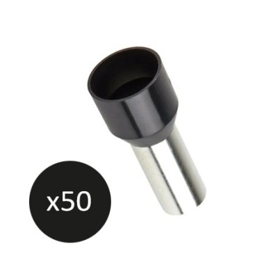 Krisane - Embout de câblage pré-isolé - Sachet de 50 unités - Noir - 25mm² - Réf : KRIEC250N