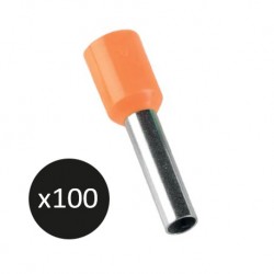 Krisane - Embout de câblage pré-isolé - Sachet de 100 unités - Orange - 4mm² - réf : KRIEC040O