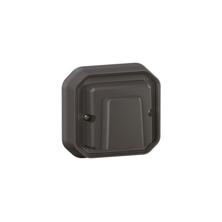 Legrand - Sortie de câble étanche avec serre câbles à˜5-13mm Plexo 16A 250V IP55 complet encastré - anthracite - Réf : 069878L
