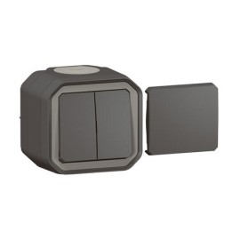 Legrand - Transformeur étanche réversible pour réaliser 5 fonctions Plexo IP55 IK08 complet saillie - anthracite - Réf : 069789L